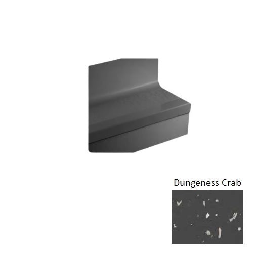 Johnsonite Dungeness Crab Cubis Rubber Stair Tread with Riser