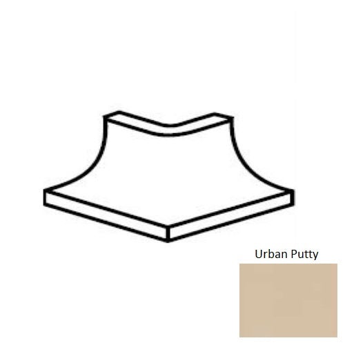 Keystones Urban Putty Porcelain Cove Base Outcorner