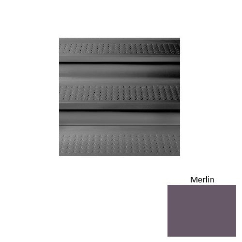 Solid 98 Merlin Vantage Raised Circular Rubber (Sq) Stair Tread With Dupont Kevlar - Textured