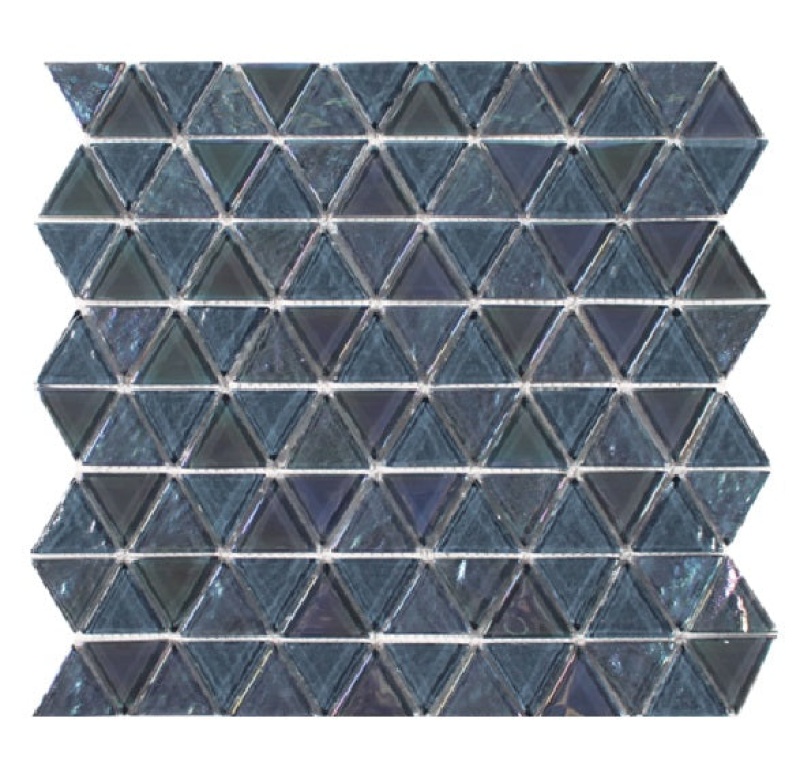 Aquatica Moon Stone Glass Mosaic - Triangle - Glossy
