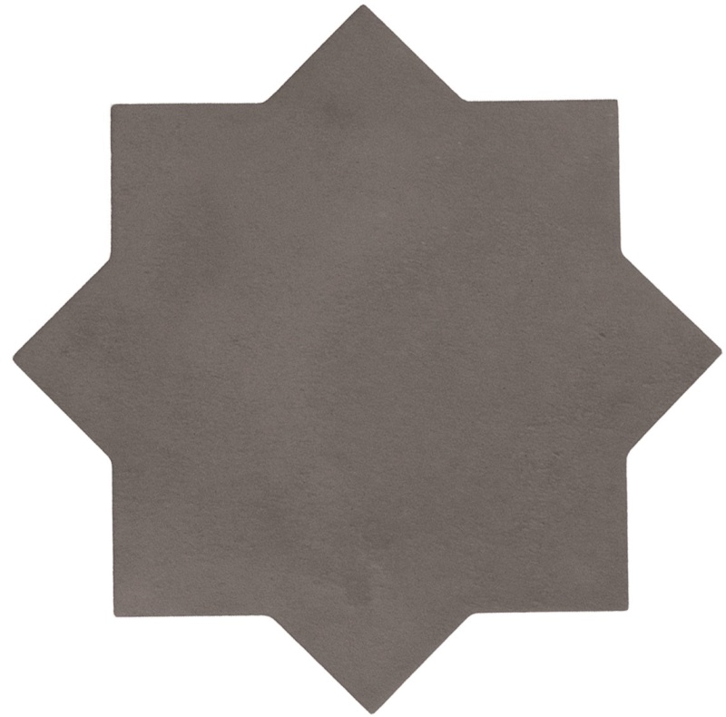Kasbah Mud Star Porcelain Tile - Matte - 6.5" X 6.5"