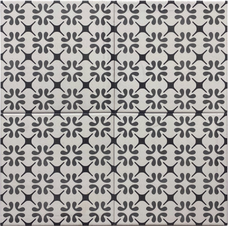 Aquarel Deco Polaris Grigio Matte Porcelain Tile, 6" x 6"