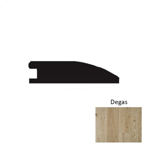 Louvre Degas Hardwood Moulding / Trim - 2" X 90" Reducer - Wire Brushed