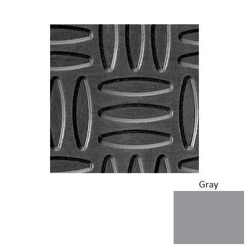 Flextones Gray Wv Weave Rubber Tile - Textured - 18" x 18"