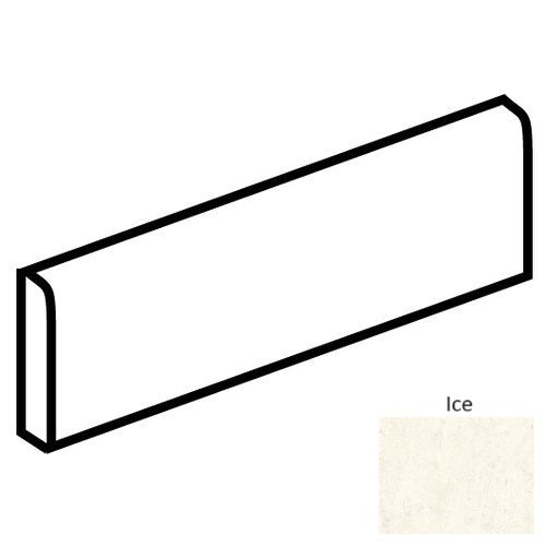 Fixture Ice Porcelain Floor & Wall Trim - 3" X 24" Bullnose