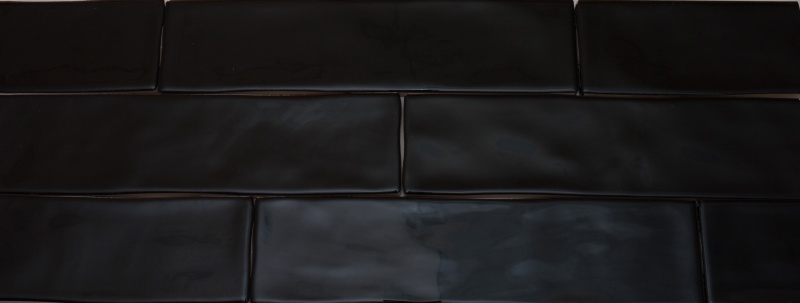 Bronx Negro Porcelain Tile - Glossy - 3" X 12"
