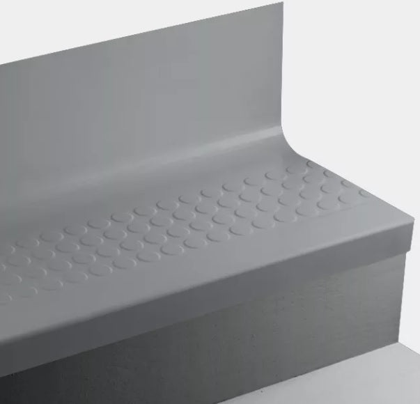 Johnsonite Storm Cloud Raised Round Rubber Moulding Trim