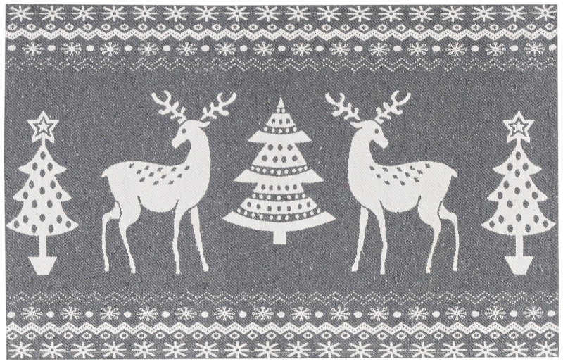 Tybee Tyb12 Grey Ivory Polyester Blend Seasonal Area Rug