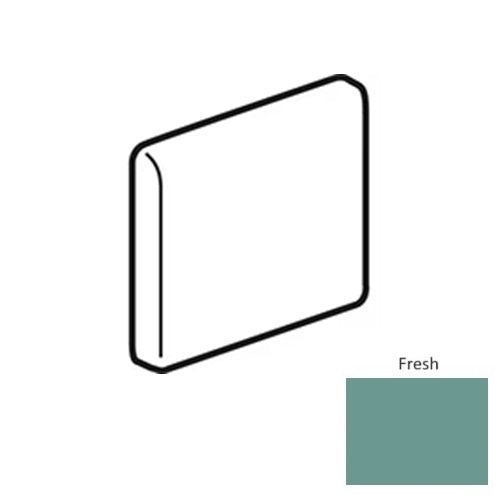 American Olean Unglazed Mosaics Fresh Porcelain Floor & Wall Trim, 2" x 2" Bullnose, Matte