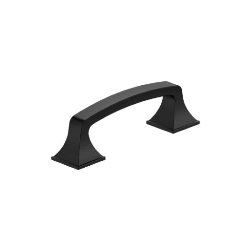 Ville Zinc Bar Cabinet Pull - Matte Black