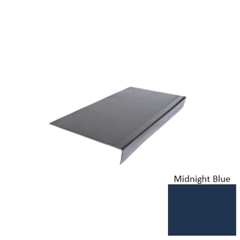 Flextones Midnight Blue Type 900 Distinct Designs Rubber - 12 1/2" X 72" Stair Tread - Hammered