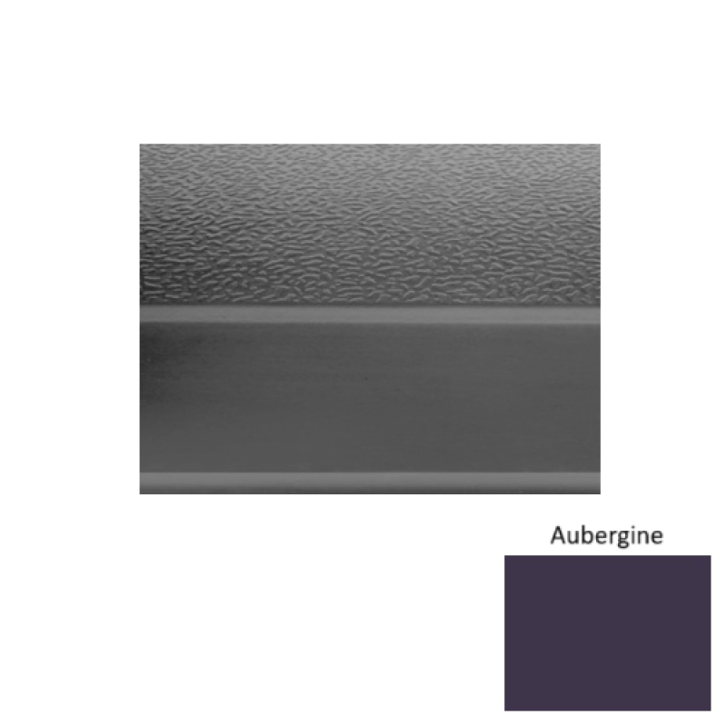 Solid 93 Aubergine Textured Rubber (Sq) Stair Tread - Textured