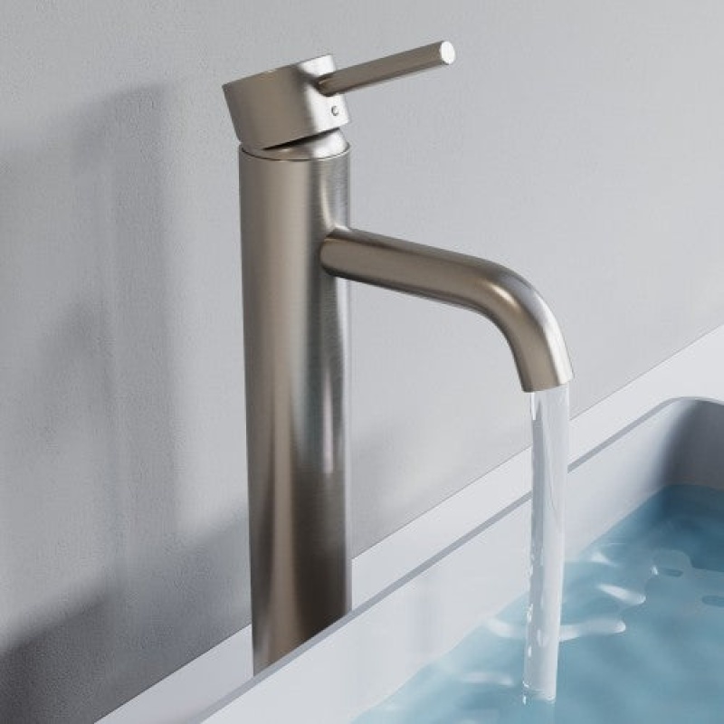 Dowell Brushed Nickel Vessel Bathroom Faucet