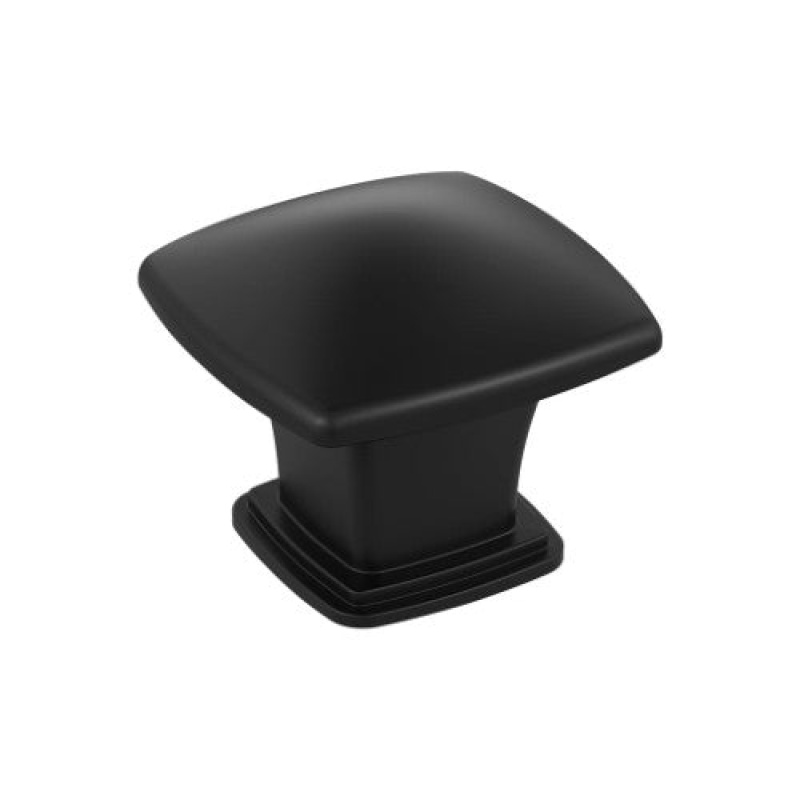 Garfield Zinc Cabinet Knob - Matte Black - 1 3/16" (30 Mm) Length