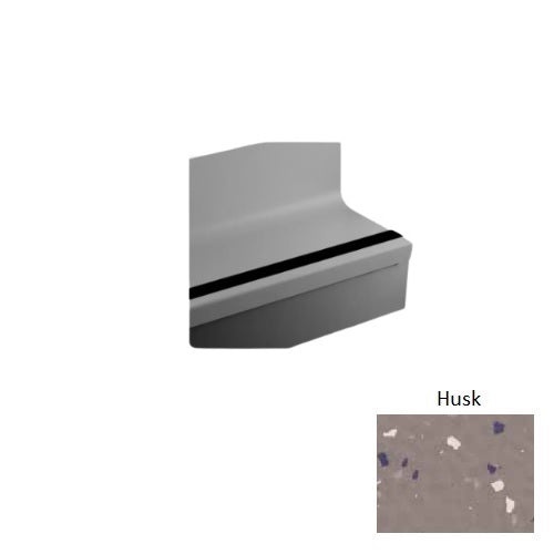 Johnsonite Husk Hammered Rubber Stair Tread With Riser