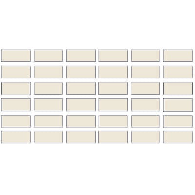 Almond 2" x 4" Stacked Unglazed Porcelain Mosaic