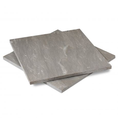 Pearl Gray Sandstone Paver - Natural Cleft Face, Gauged Back - 24" X 24"