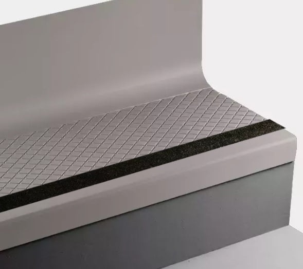 Johnsonite Cement Diamond Rubber Stair Tread with Riser