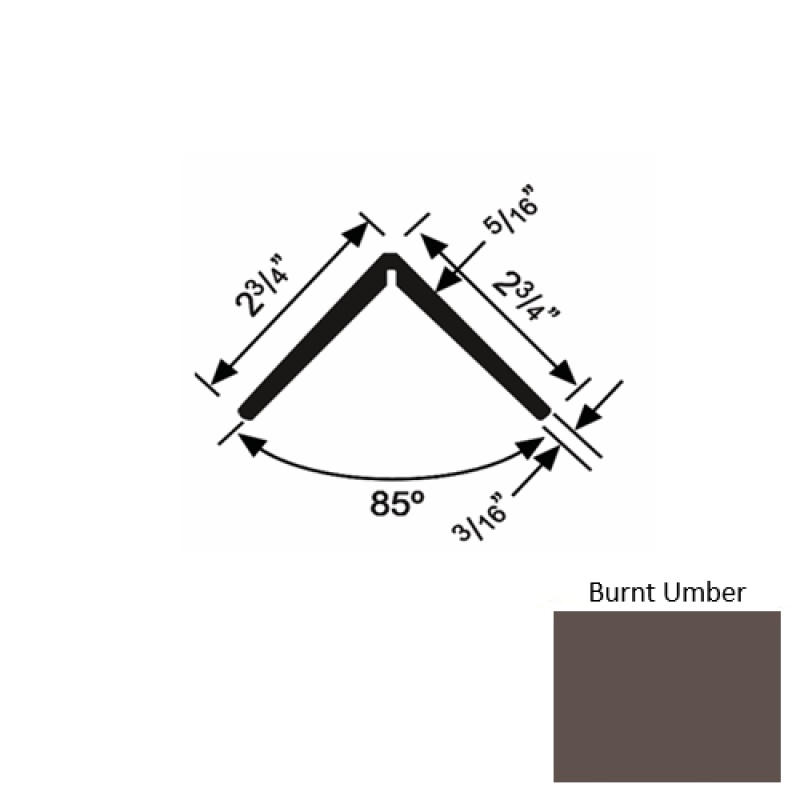 Solid 19Xtr Burnt Umber Rubber Corner Guard