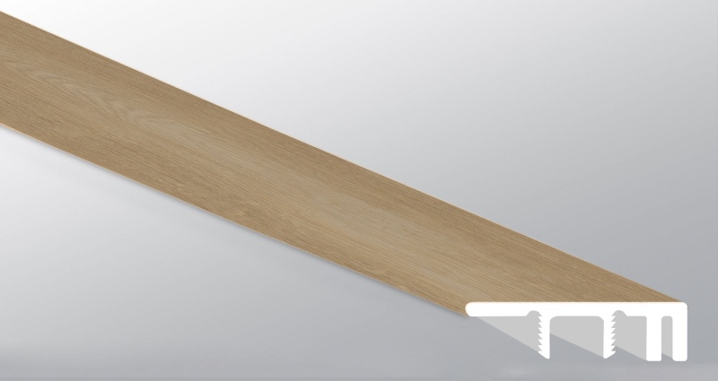 Laurel Reserve Linen Loggia Luxury Vinyl Moulding / Trim - 1.5" X 94" End Cap Large - Low Gloss