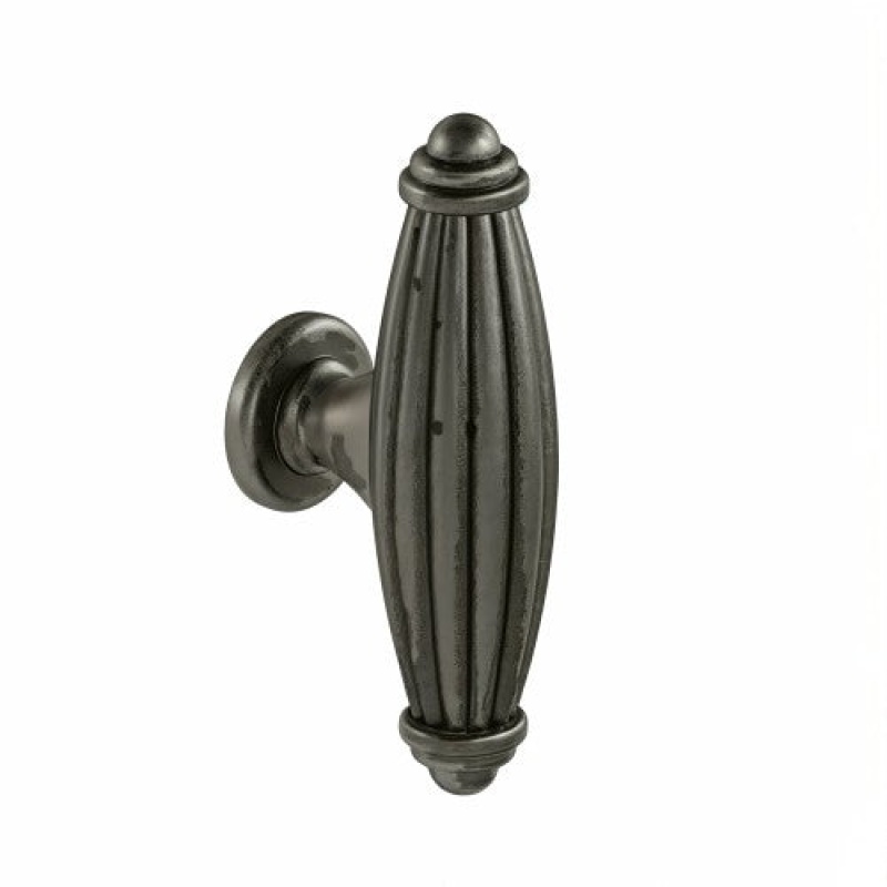 3131 Series Metal Cabinet Knob - Black Nickel Polish By Machine W/ Dull Lacquer - 2 5/8" (66 Mm) Length