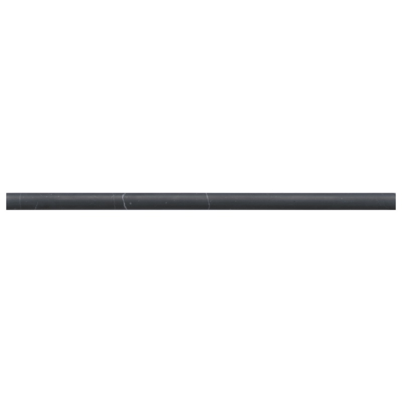 Monet Nero Marquina Marble Floor & Wall Trim - 1/2" x 12" Jolly - Honed