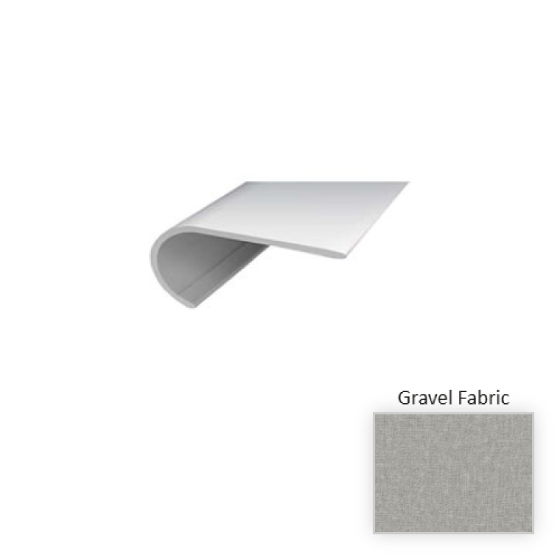 Loften Gravel Fabric Luxury Vinyl Moulding / Trim - 94" Overlap Stair Nose