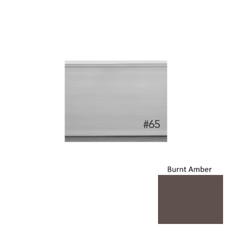 Pinnacle Plus #65 Vertical Burnt Amber Rubber Wall Base - 4 5/8" X 8 Ft