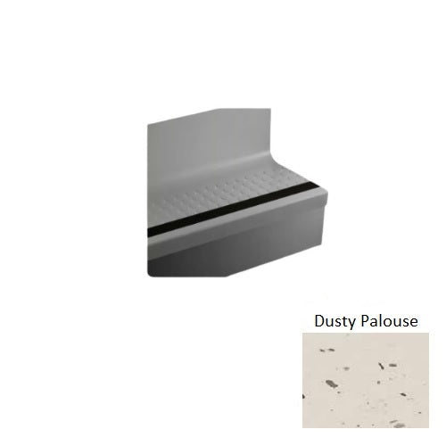 Dusty Palouse Raised Round Rubber Stair Tread