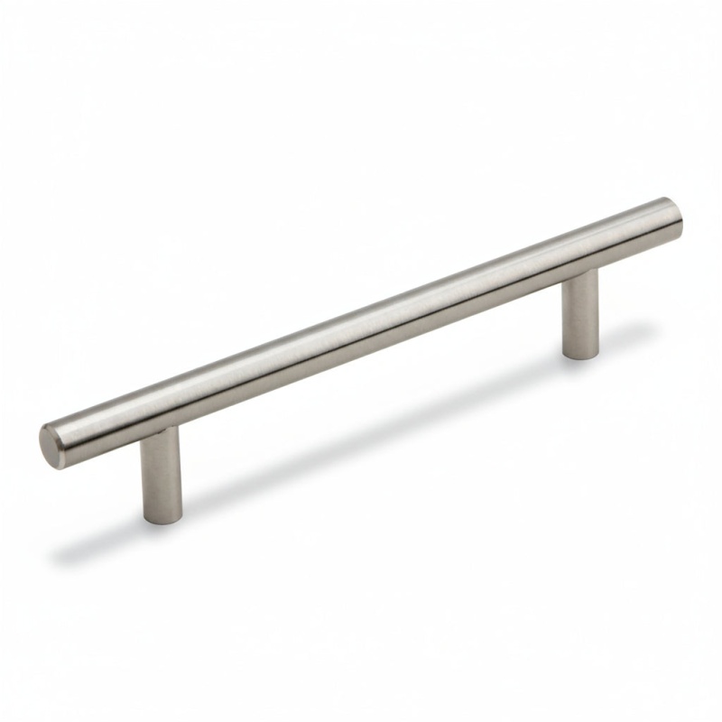 Silverline P5001 Steel Handle Cabinet Pull - Satin Nickel - 3" (76 Mm) Center To Center