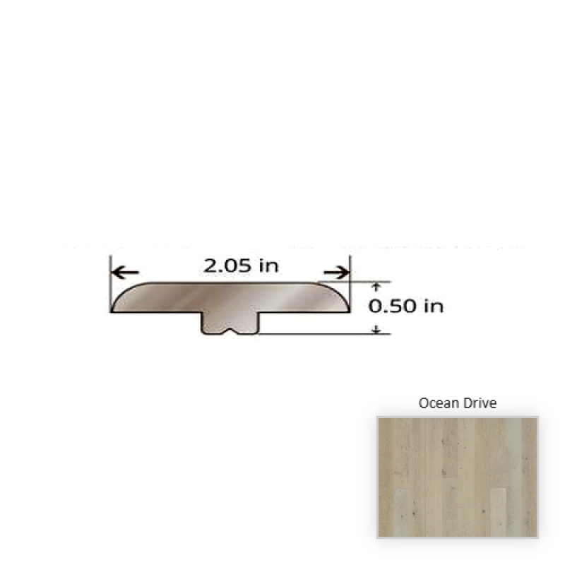 Avenue Oak Ocean Drive Hardwood Moulding / Trim - 84.25" T Molding - Truemark Glaze Tek