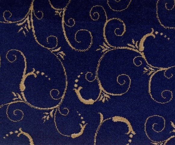 Lake Montreal Navy Polypropylene Carpet - Pattern