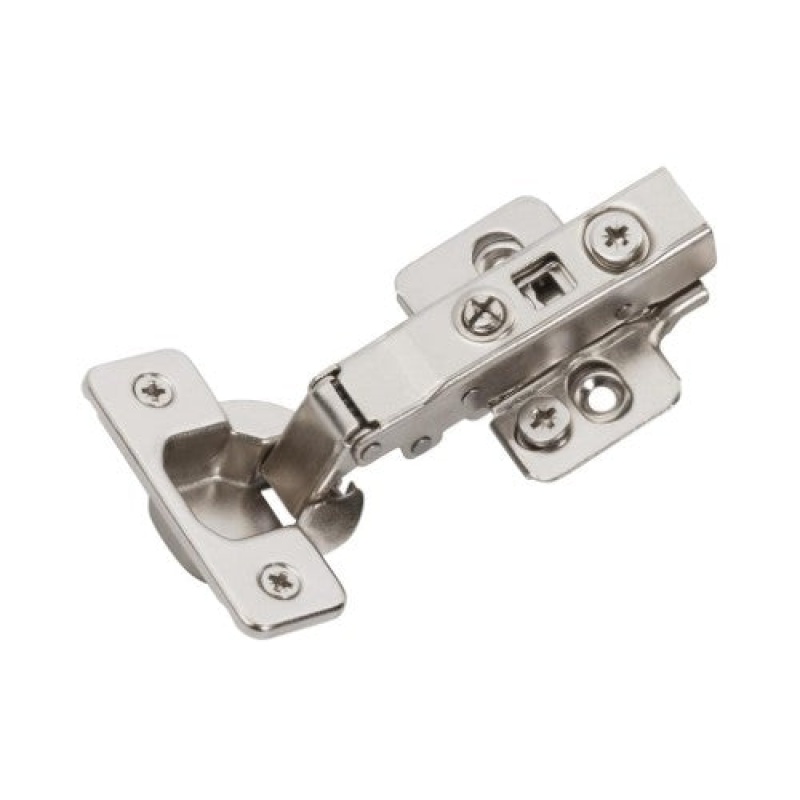 Euro Concealed Nickel Steel Frameless Soft Close European Cabinet Hinge - Full Overlay - Nickel