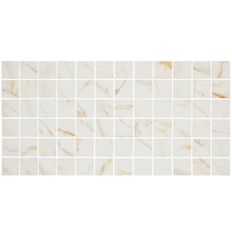 Panoramic Duet Diamond Mine Straight Joint Ceramic Mosaic - 2" X 2" - Matte