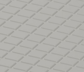 Johnsonite Mystify Diamond Solid Color Rubber Tile - Textured - 24" X 24"
