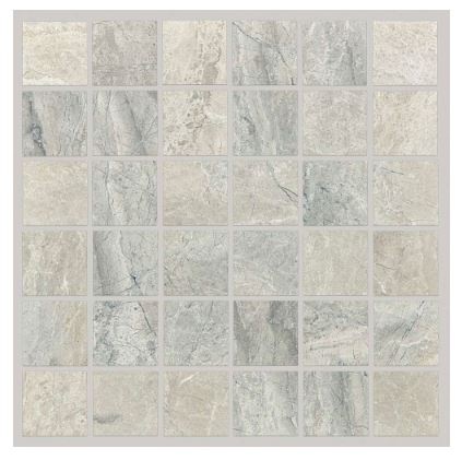 Utopia Grey Ceramic Mosaic - 12.99" X 12.99" - Smooth