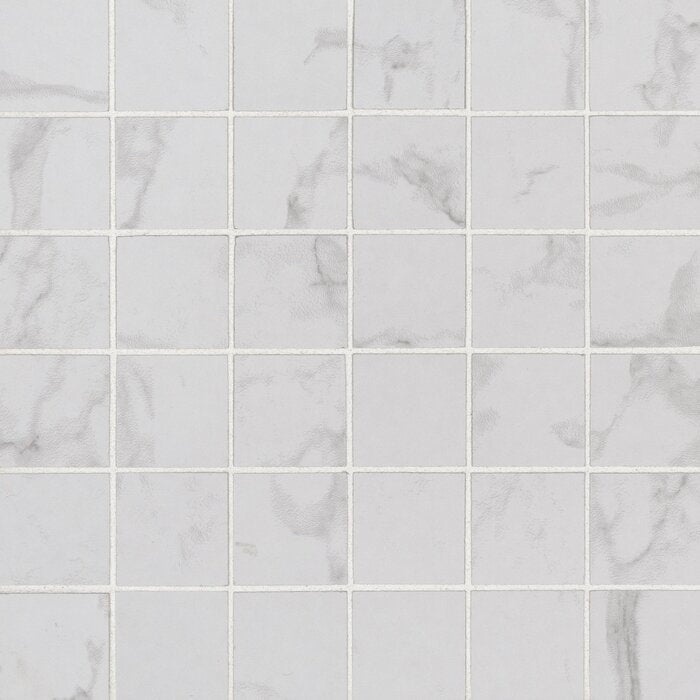 Praia Carrara Porcelain Mosaic - 2" X 2" - Matte