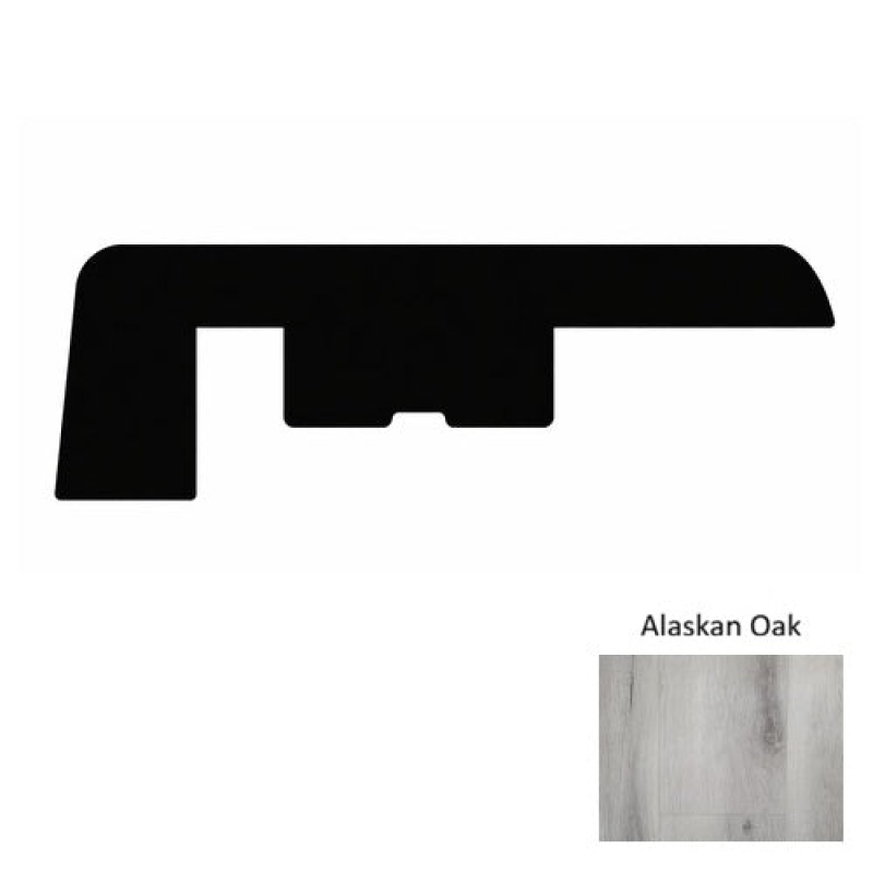 1400 Series Alaskan Oak New Luxury Vinyl Moulding / Trim – 94” Embossed End Cap