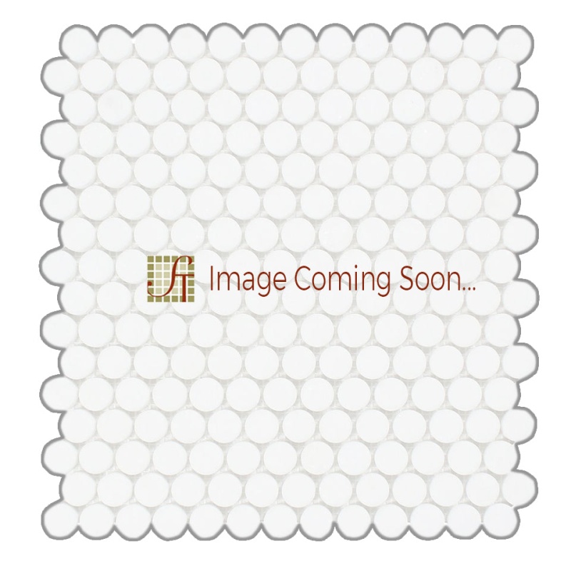 Calacatta Oliva Marble Mosaic - Penny Round