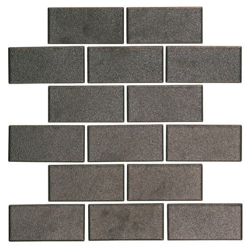 Artezen Metallic Vibe Ceramic Mosaic - 2" X 4" Brick Joint - Glossy