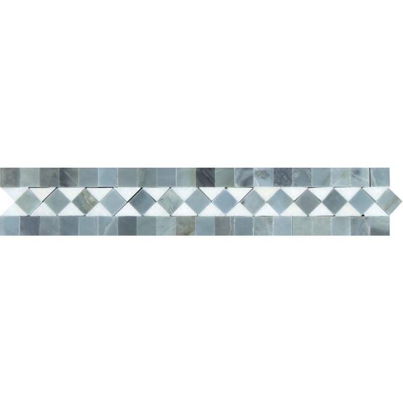 Thassos White Marble Border 2" x 12"