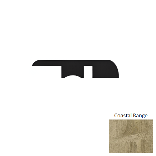 Prime Premium Coastal Range Luxury Vinyl Moulding / Trim - 94" End Cap - Embossed