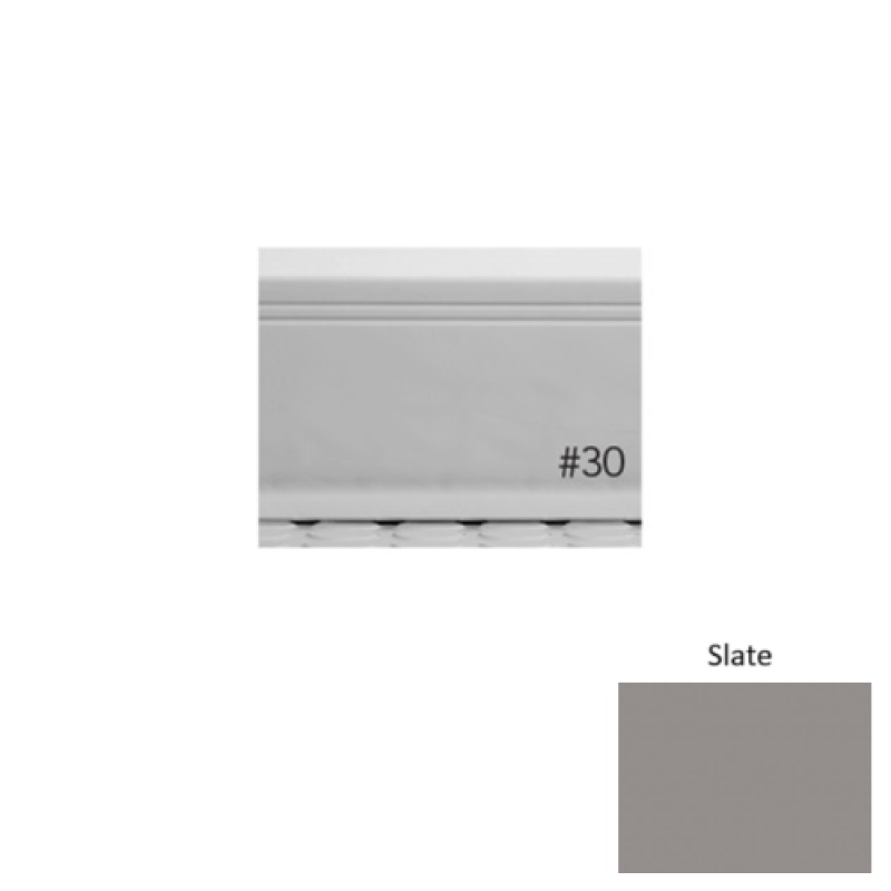 Pinnacle Plus #30 Sketch Slate Rubber Coil Wall Base - 4" X 120 Ft