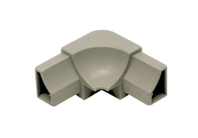 Dilex Hk 3 Way Inside Corner Plastic Pvc Tile Edging Trim - Grey - 1" X 2"
