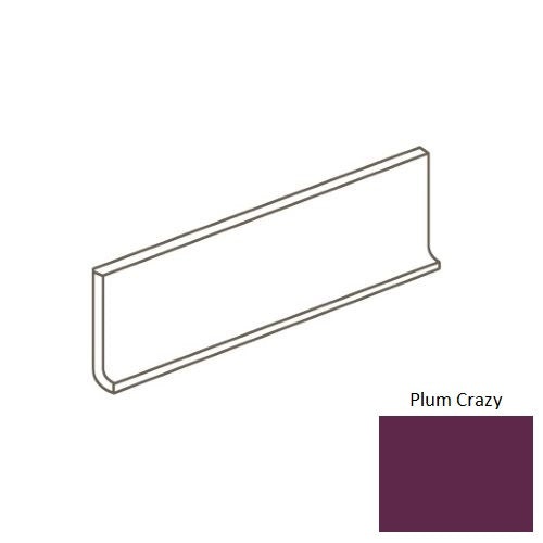 Color Wheel Linear Plum Crazy Ceramic Wall Trim