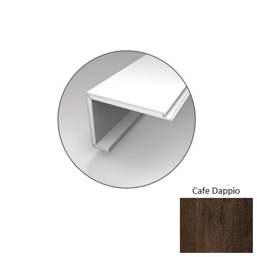 Explorer's Cove Cafe Doppio Embossed Luxury Vinyl Stair Cap