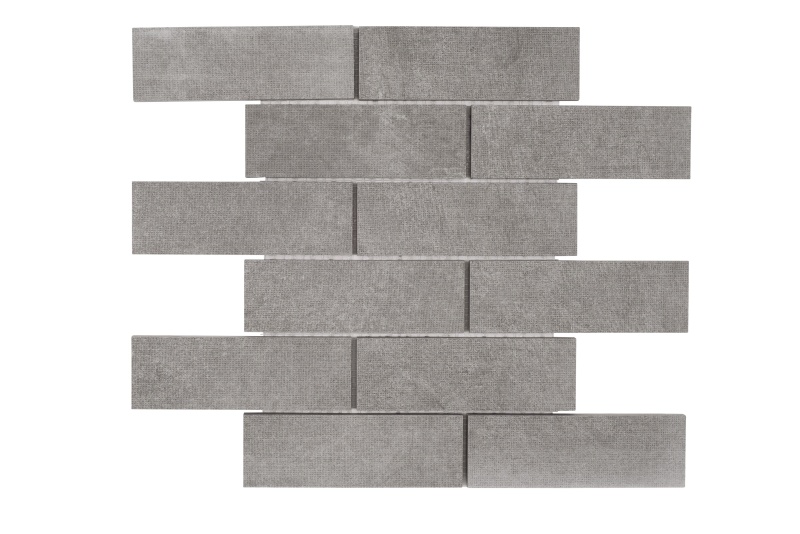 Fusion Fabric Graphite Porcelain Mosaic