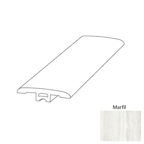 V Lux Marfil Luxury Vinyl T-Molding Trim, 1.75" x 94" – Aluminum Oxide