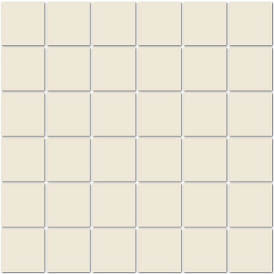 Unglazed Mosaics Clearface Almond Porcelain Mosaic 2" x 2"