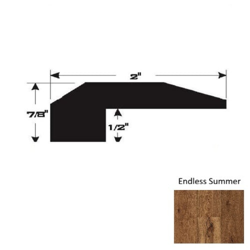 Endless Summer Hardwood Moulding / Trim - 90" Threshold - Ultra Low Gloss Urethane